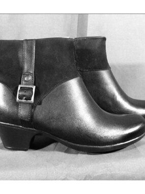 Clarks Black Ankle Boots shoes